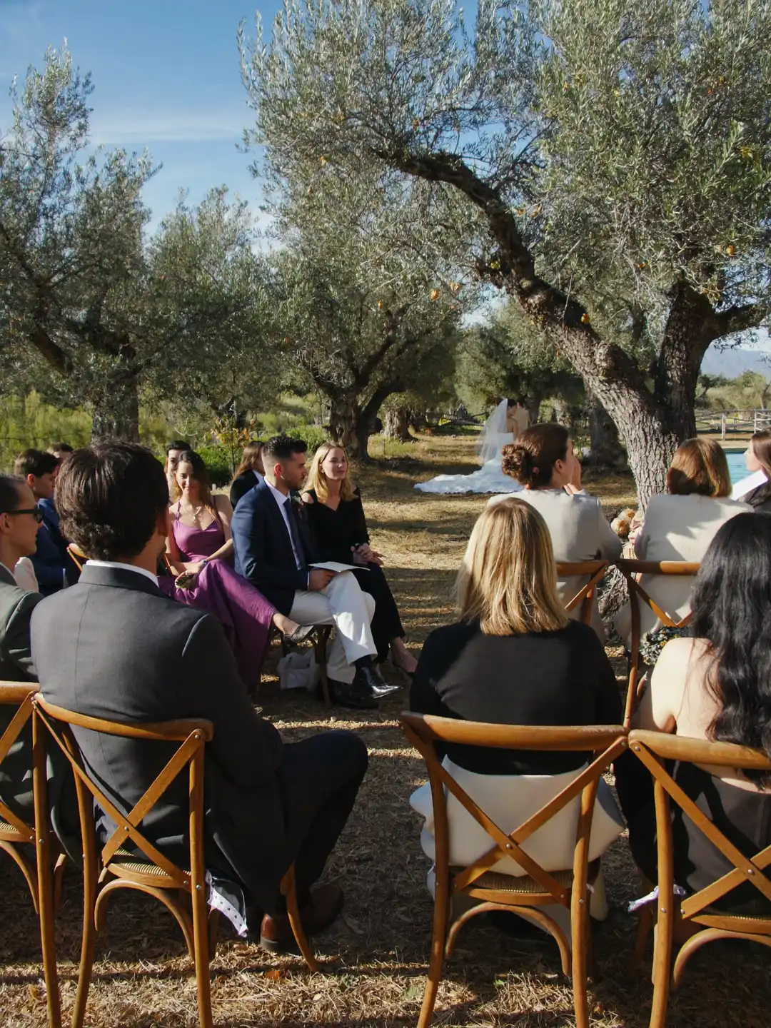 Ceremonia bajo los olivos de un cortijo